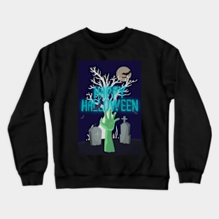 Hands emerging from the grave Crewneck Sweatshirt